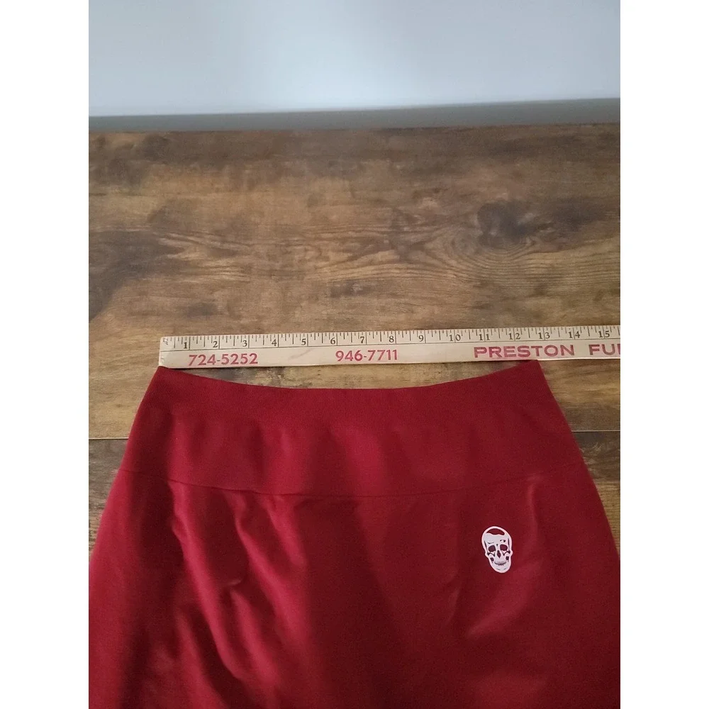 Gymreaper Infinity Seamless Shorts XL Womens Red Stretch Gym Fitness Scrunch Fit